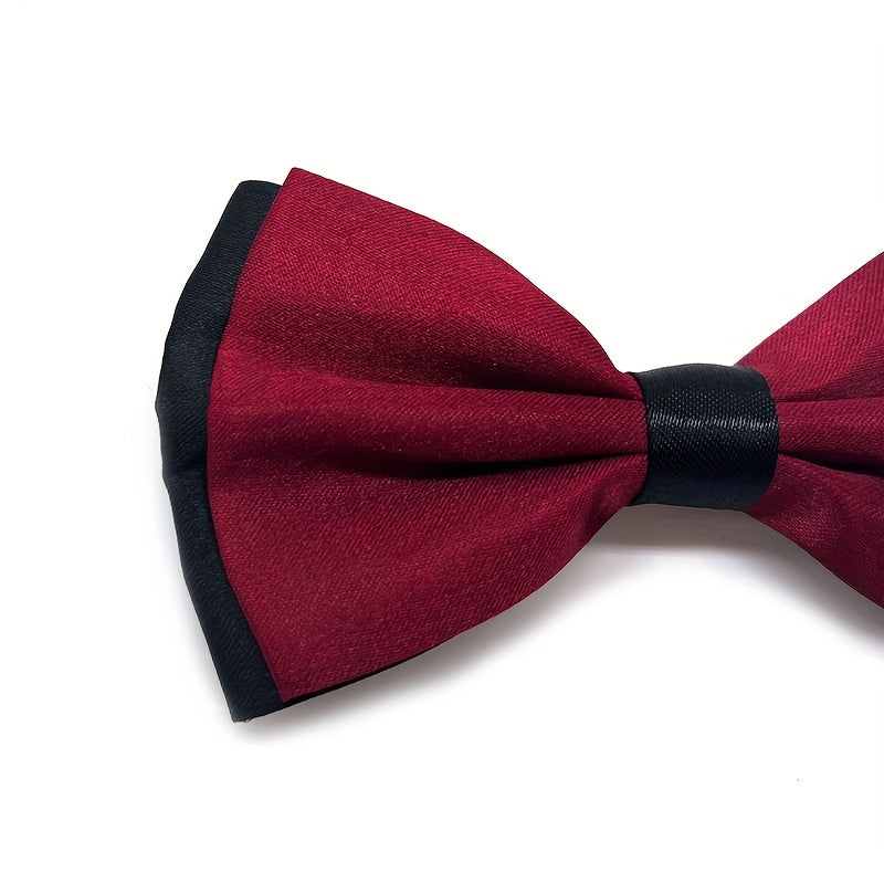 Red Men's Bow Tie - Double Layer Party Accessory