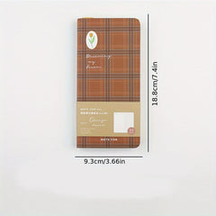 Slim Hardcover Notebook Grid British Plaid Student Planner