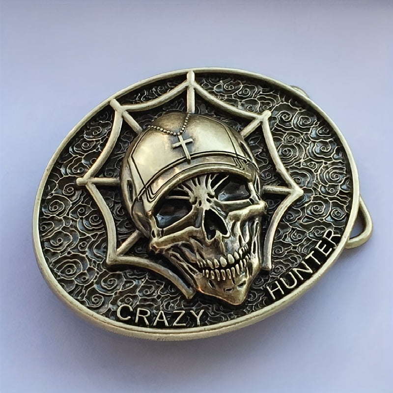 Retro Ghost Head Alloy Belt Buckle - Men's Pants Belt Buckle