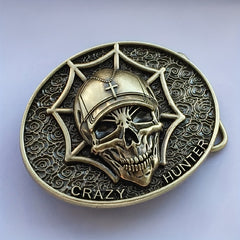 Retro Ghost Head Alloy Belt Buckle - Men's Pants Belt Buckle