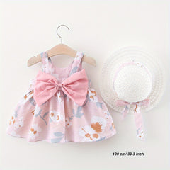 Baby Princess Dress with Big Bow Flower Skirt