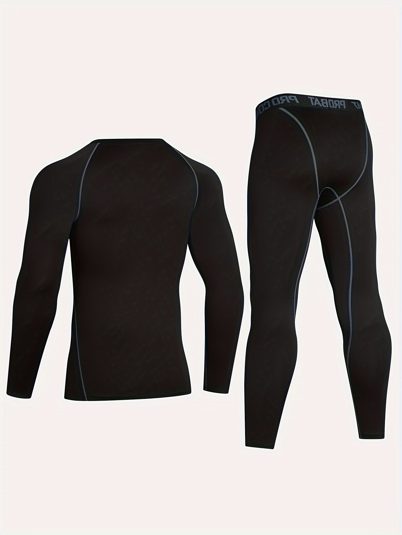 Men's High Stretch Gym Fitness Set Long Sleeve T shirt And Legging Set
