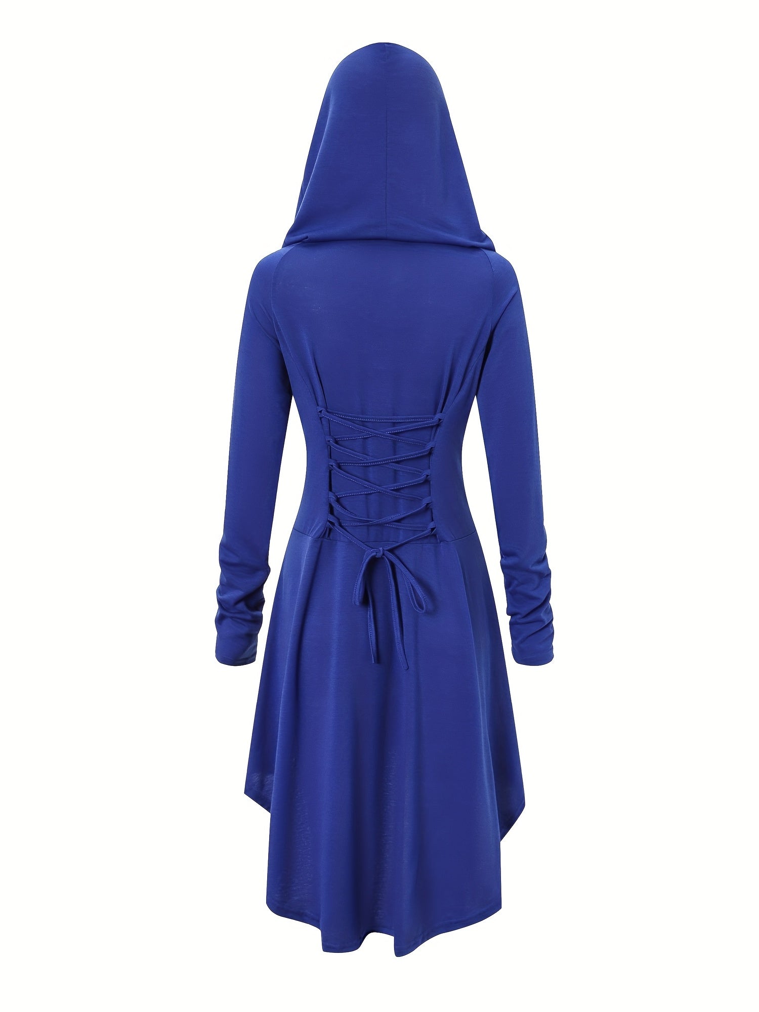 Gothic Witch Cosplay Dress Halloween Hooded Costume