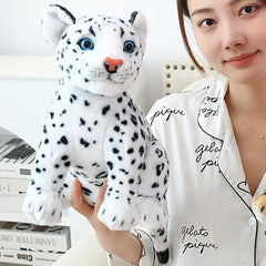 Leopard Plush Toy Snow Leopard Home Decor Stuffed Animal Soft Texture