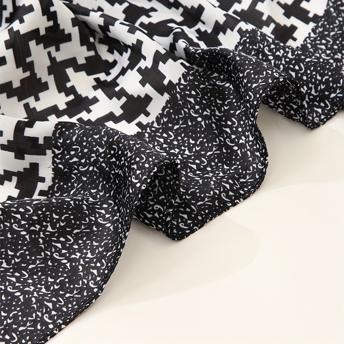 Houndstooth Scarf Shawl Wrap Head Wrap Gift For Mother