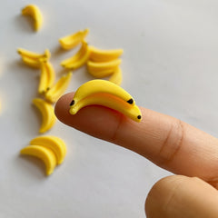 5pcs Mini Simulation Mini Banana DIY Resin Creative Handicraft Resin Accessories