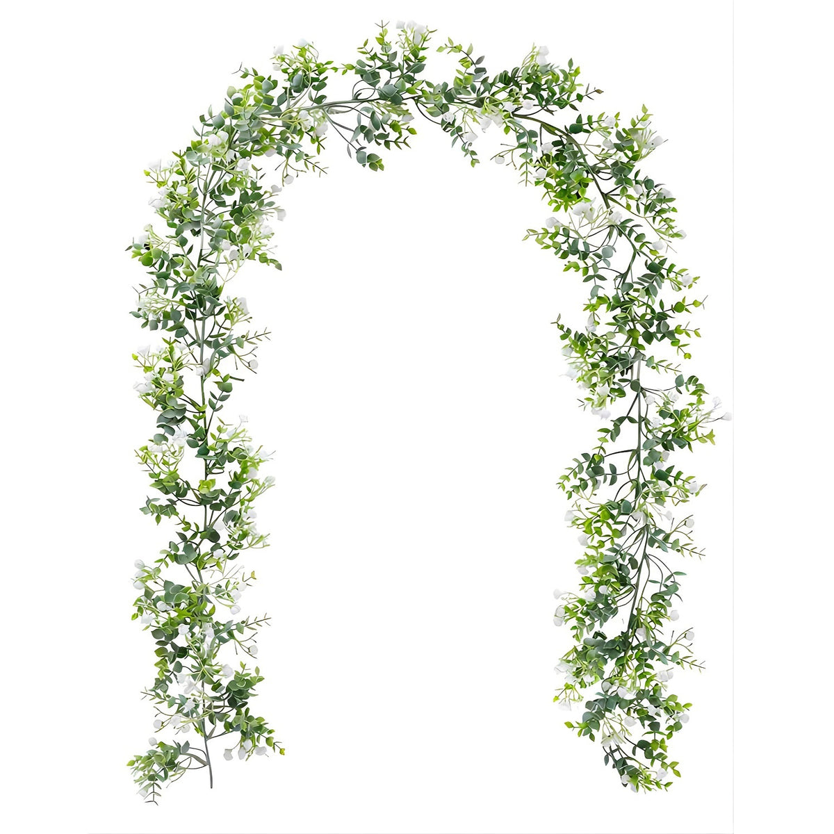 Eucalyptus Garland with Flowers for Wedding Arch or Home Decor