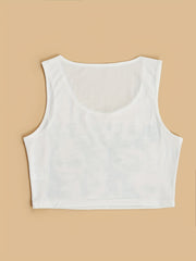 Y2K Portrait Print Tank Top Sleeveless Summer Top Women's Clothing