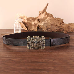 Men's Retro Western Cowboy Belt for Pants Jeans
