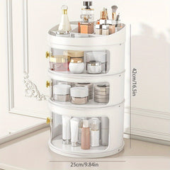 Flip Style Cosmetic Storage Box for Dressing Table and Household Organization