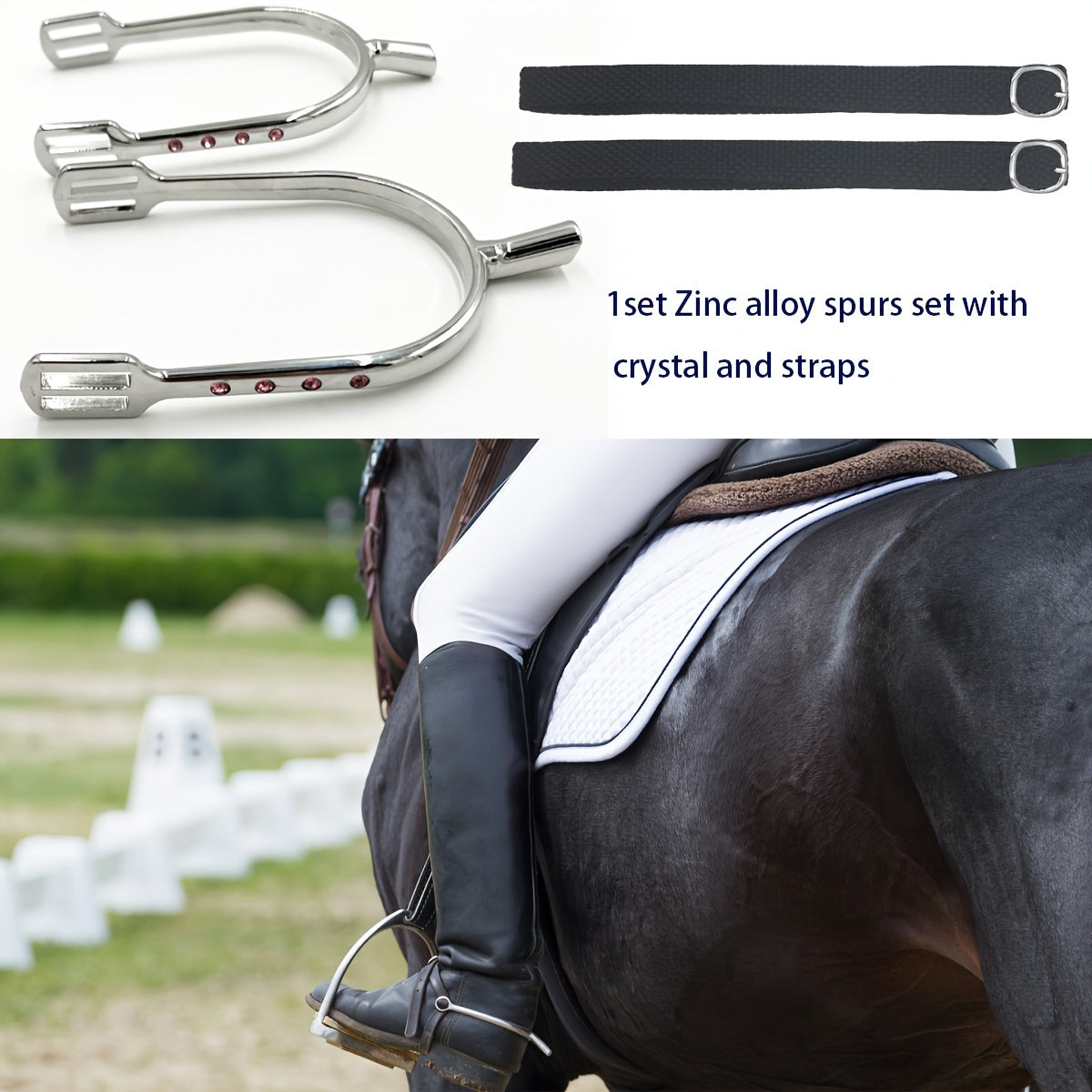 Women's Rhinestone Spurs for Equestrian Supplies