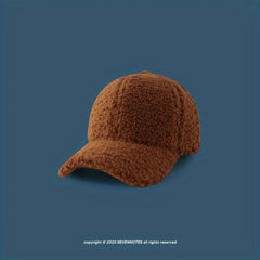 Vintage Sherpa Baseball Hat Warm Sun Hat