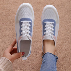 Women's Breathable Non-Slip Sneakers Low Flat Sport Shoes