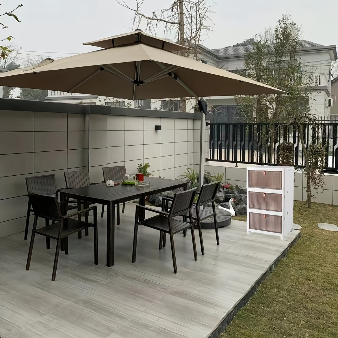 1pc Folding Transparent Shoe Storage Box Home Shelf Outdoor