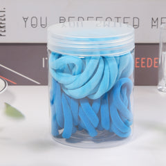 50 Pcs Seamless Hair Ties for Girls - Soft Hair Elastics for Thick Thin Hair