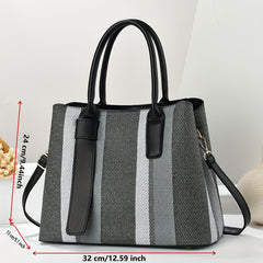 Stylish Large Capacity Briefcase with Matching Style