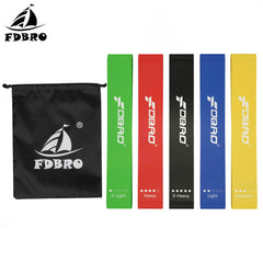 FDBRO Yoga Resistance Band Set - 5 Loops for Strength Training