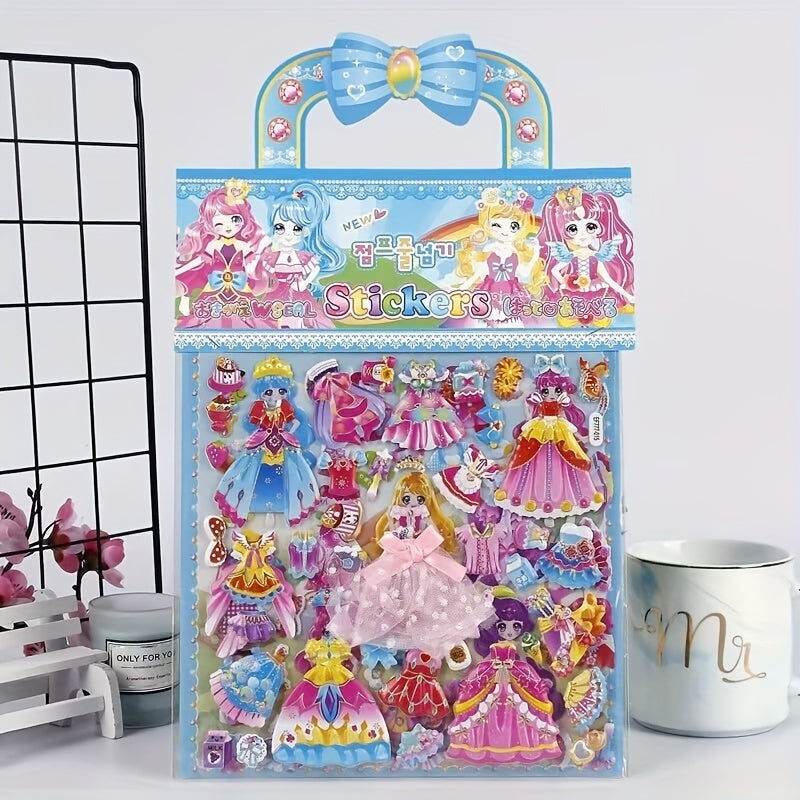 Dress Up 3D Sticker Activity Set for Kids - Random Christmas Halloween Themes