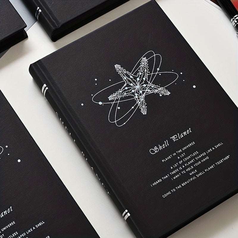 Gothic Starry Shell Starfish Journal Notebook
