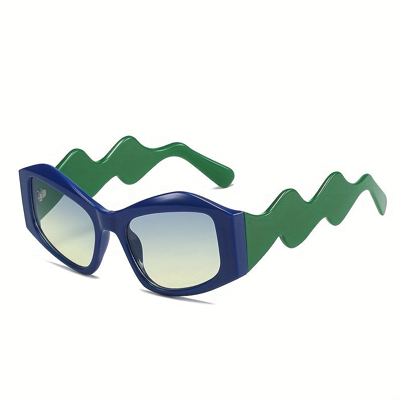 Y2K Irregular Sunglasses For Women Men Hiphop Block Glasses UV400