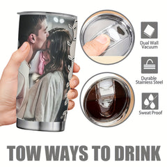 20oz Custom Insulated Travel Mug - Durable Reusable - Personalized Name