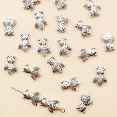 20pcs Antique Silver Animal Shape Metal Loose Beads for DIY Bracelet Necklace