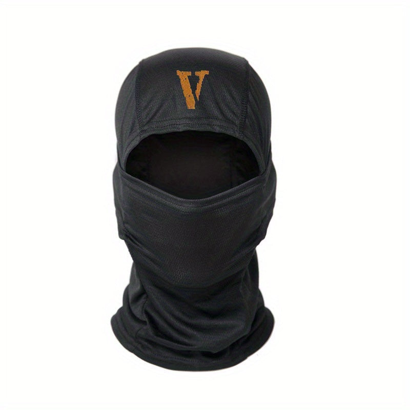 V Print Balaclava Ski Mask Unisex Pullover Dustproof Neck Gaiter