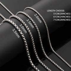 304 Stainless Steel Polished Chain Necklace for Men