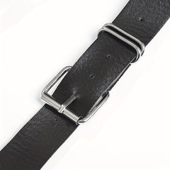 Punk Layered Chain Fringe Belt Hip Hop Rivet PU Leather Waistband