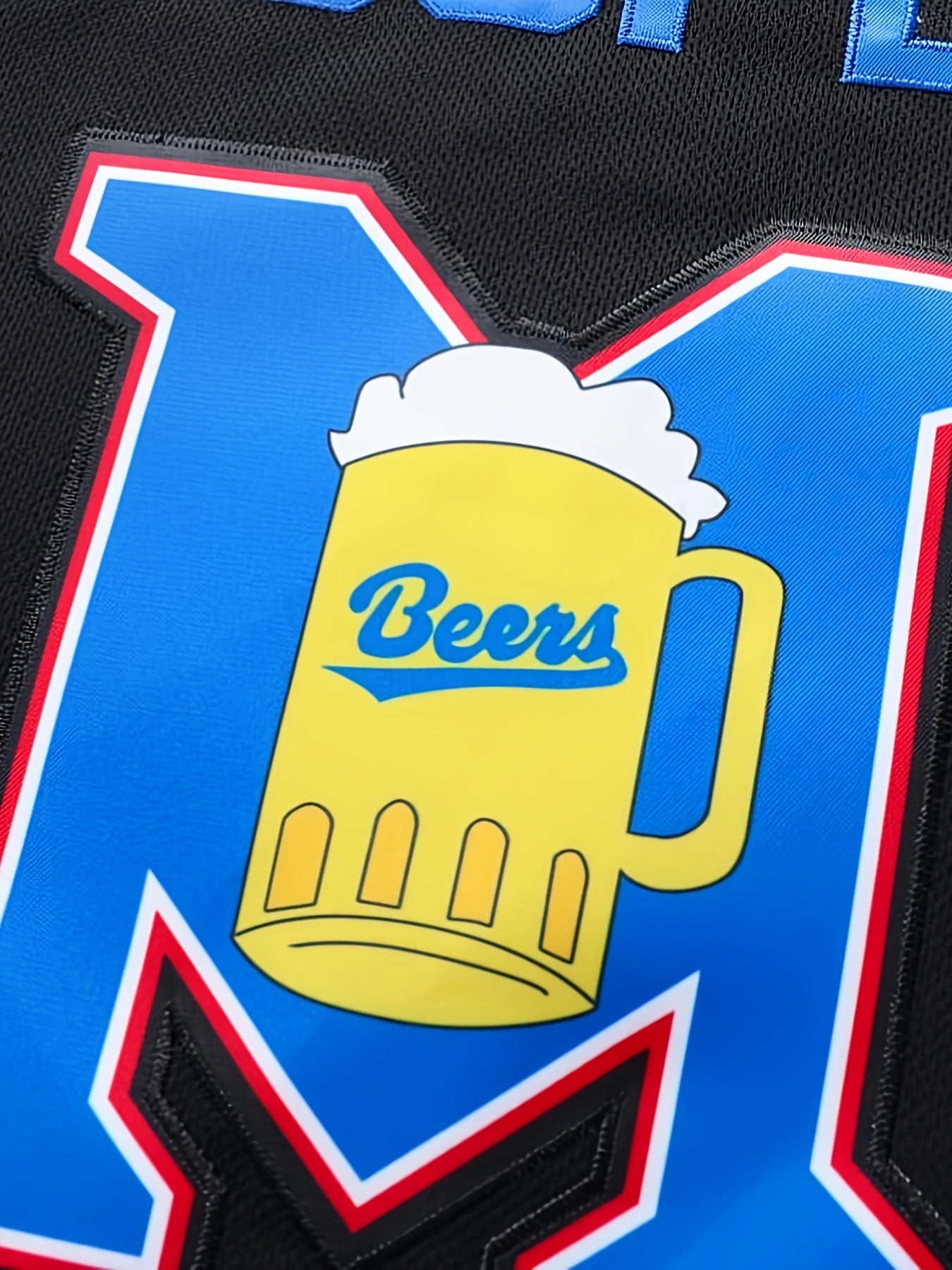 Men's Beer 44 Baseball Jersey Retro Classic Baseball Shirt