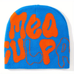 Letter Jacquard Y2K Beanie Candy Hip Hop Unisex Skull Cap