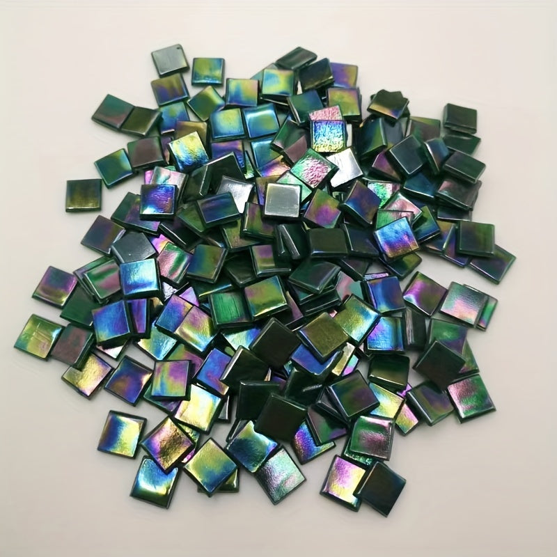 60-Piece Glass Ice Porcelain Jade Mosaic Coaster Decoration Patch