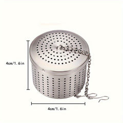 Stainless Steel Tea Strainer Infuser with Fine Mesh and Chain Hook