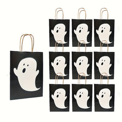 10pcs Spooky Ghost Gift Bag for Halloween Birthdays Weddings