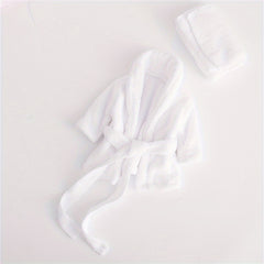 Newborn Photography Props Baby Bathrobes Bath Towel Hooded Robe