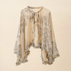 Chiffon Sunshade Shawl Lace Up Cape