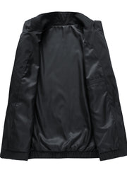 Men's High Neck Zip Up Jacket Coat For Spring Fall