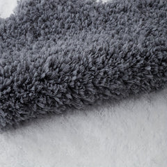 Thick Plush Shag Puzzle Floor Mat Cuttable Square Carpet Fluffy Area Rugs