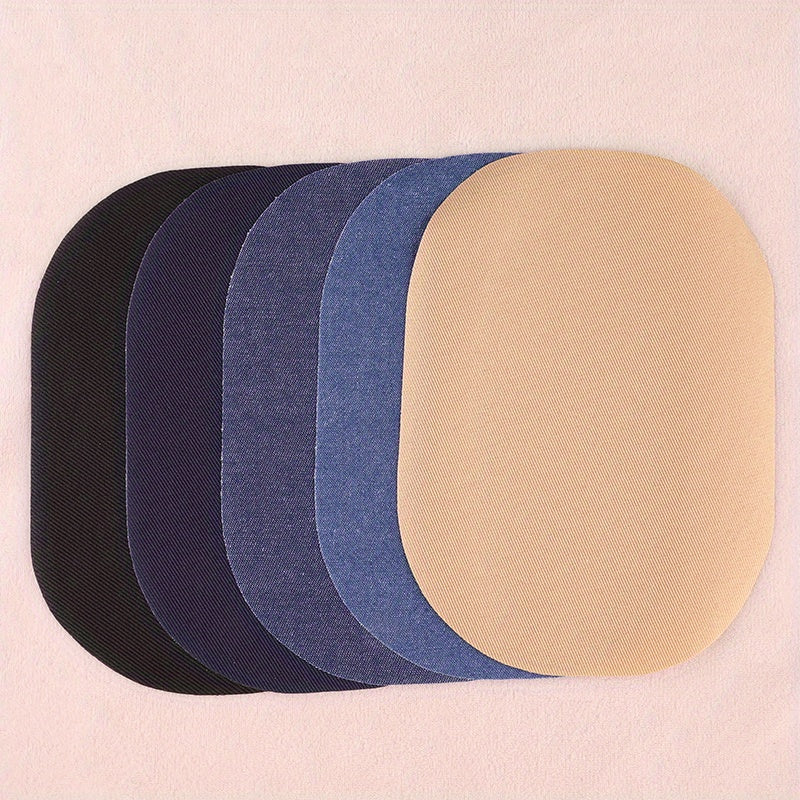 30pcs Denim Elbow Sticker Shirt Coat Elbow Sticker Pants Knee Patches For Men