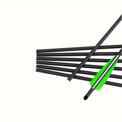 12pcs 18 inch Carbon Fiber Shield Feather Bowfishing Accessory
