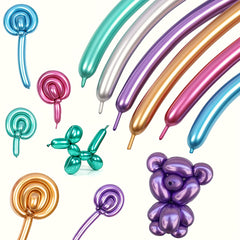 100pcs Metallic Magic Balloons Birthday Party Decor Supplies