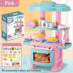 Kitchen Toy Set with Realistic Cooking Utensils Doll Accessories