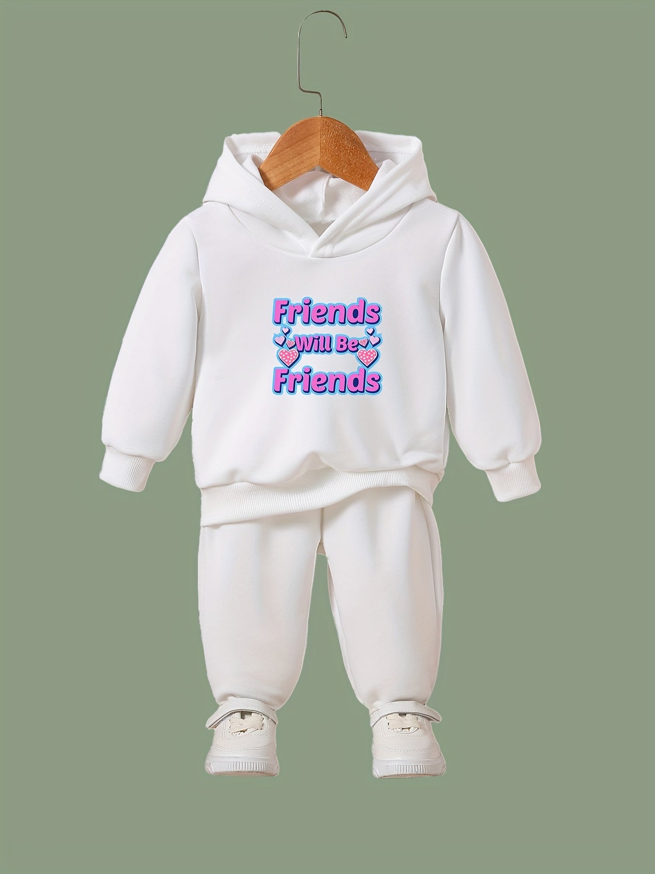 Pattern Long Sleeve Hooded Sweatshirt for Girls