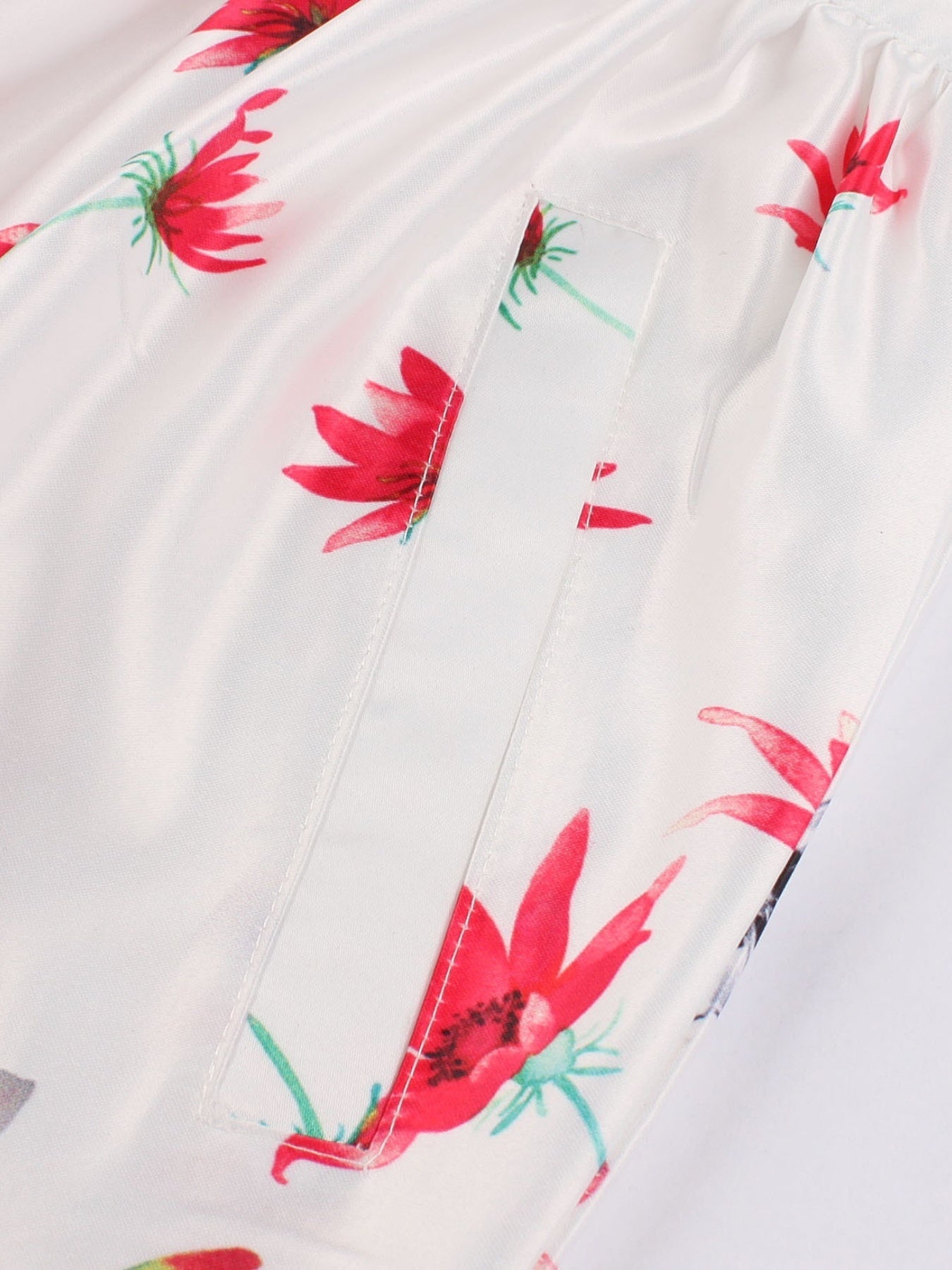  Floral Print High Rise A-line Skirt