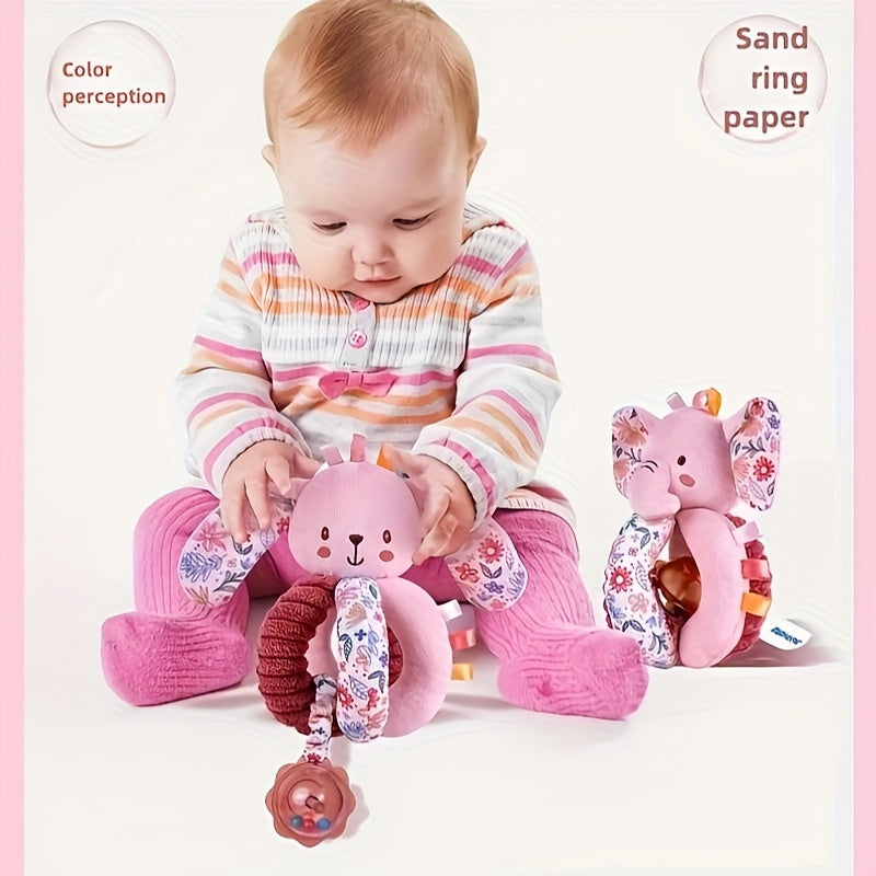 Plush Rabbit & Elephant Baby Grasping Toys