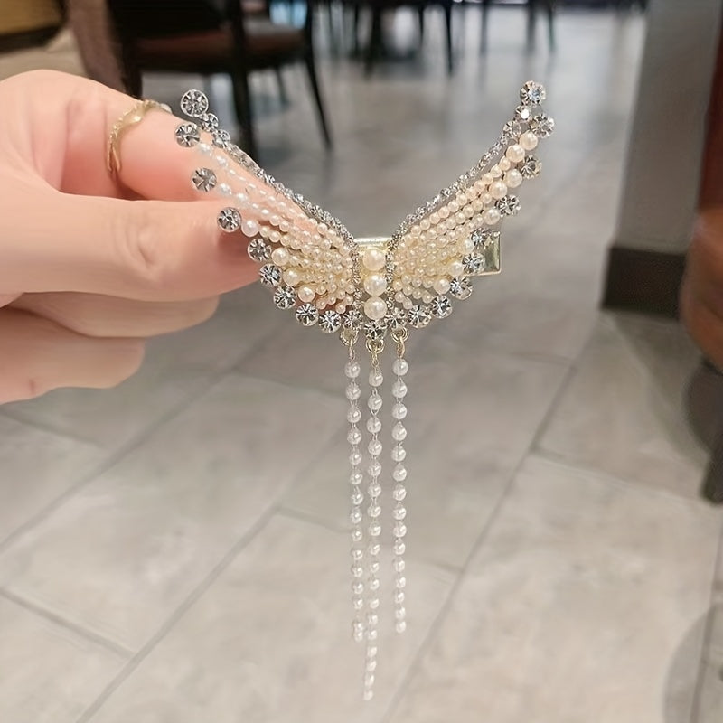 Angel Wings Tassel Hair Clips for Women and Girls