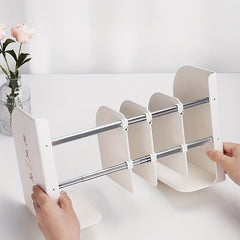Adjustable Metal Bookends for Organizing Office Books