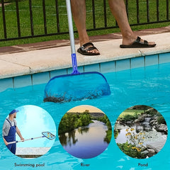 Set of 2 Skimmer Nets with Aluminum Telescopic Pole