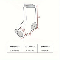 5 Pairs Mid Calf Wool Socks for Autumn/Winter