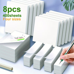 400pcs Transparent Sticky Notes Waterproof Self adhesive Stationery Stickers